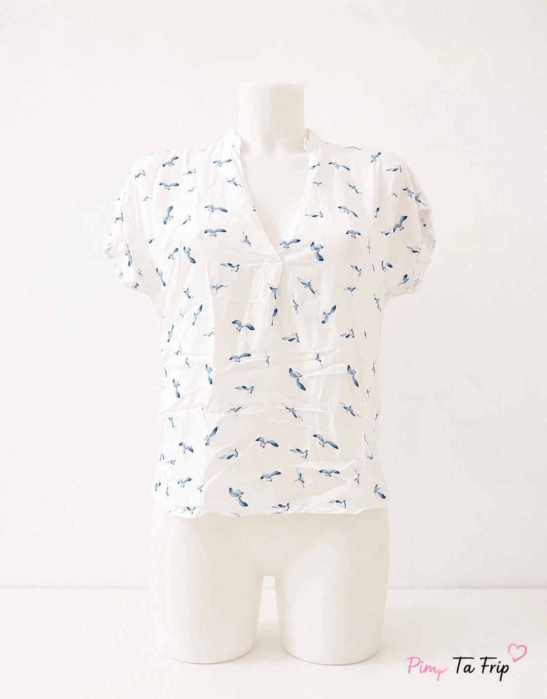 Blouse Fluide Primark Imprimé Hirondelles